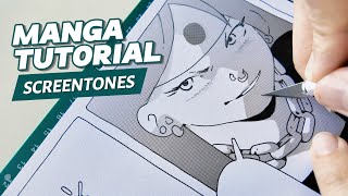 TRADITIONAL MANGA SCREENTONES TUTORIAL ★‿★ [upl. by Barnabe505]