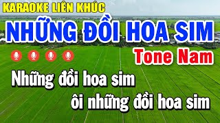 Karaoke Liên Khúc Những Đồi Hoa Sim Tone Nam  Nhạc Sống Karaoke Tuyển Chọn Hay Nhất [upl. by Laehctim]