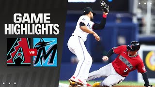 Dbacks vs Marlins Game Highlights 82024  MLB Highlights [upl. by Yelraf]