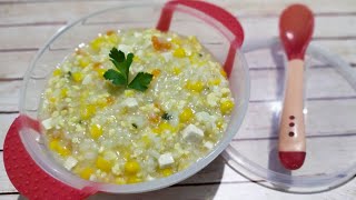 MPASI  Bubur Tim Telur Jagung 10 bulan [upl. by Adniles]