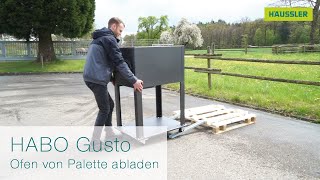 HABO Gusto von Palette abladen [upl. by Yarb111]