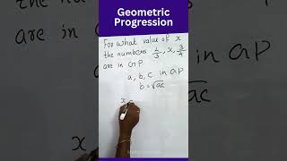 Sequence and series class 11 Geometric progression mathstricks mathshorts [upl. by Ainav488]