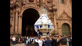 Virgen Inmaculada Concepción  La Linda de la Catedral Fiestas del Cusco [upl. by Ahsoyek7]