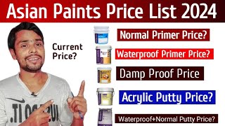 Asian Paints All Base Coat Price List [upl. by Yelak]