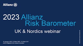 Global media Call introducing Allianz Risk Barometer 2023 [upl. by Enrique745]