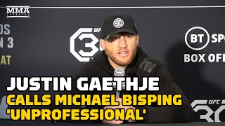 Justin Gaethje Michael Bisping Unprofessional for UFC 286 Main Event Commentary  MMA Fighting [upl. by Fagen]