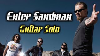 Metallica  Enter Sandman Solo Backing Track Guitar Solo [upl. by Mighell680]