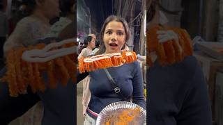 Eating Only Viral Street Food In Navratri Mela 😱 Rs 500 Street Food Challenge At Mela shorts [upl. by Deyas]