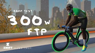 300W FTP in 10 Months  Zwift Ramp Test [upl. by Tisdale]