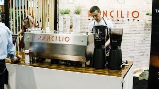 Rancilio Specialty Espresso Machine at Specialty Coffee Expo 2018 [upl. by Nwahsiek]