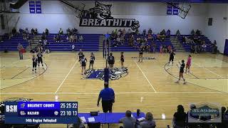 14th Region Volleyball  Breathitt County vs Hazard  08272024 [upl. by Aretahs]