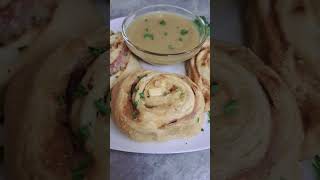 Chicken Cordon Bleu RollUps Shorts chicken appetizer [upl. by Yerffeg]