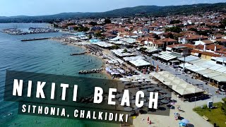 Nikiti beach by drone Sithonia Chalkidiki  GREECE 🇬🇷 [upl. by Leanor]