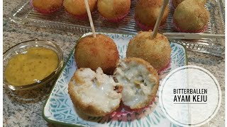 Resep Bitterballen Ayam isi Keju  creamy meleleh 😋 [upl. by Lawrenson257]