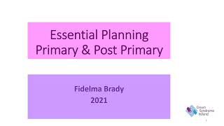 Essential Planning Primary amp Post Primary [upl. by Tigirb]