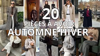 20 pièces à avoir pour lautomne dans sa garde robe [upl. by Kcirdderf]