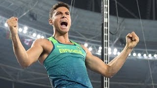 El brasileño Thiago Braz gana oro en garrocha de Rio2016 [upl. by Ajram]