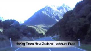 Harley Tours New Zealand The Arthurs Pass [upl. by Dorsman399]