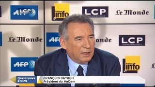 François Bayrou  Questions dInfo LCP 04032015 [upl. by Perkins13]