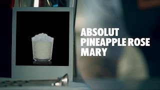 ABSOLUT PINEAPPLE ROSE MARY DRINK RECIPE  HOW TO MIX [upl. by Arolf]