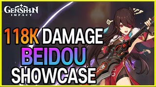 118k Damage Beidou build and mechanics explained  Genshin Impact [upl. by Robi]