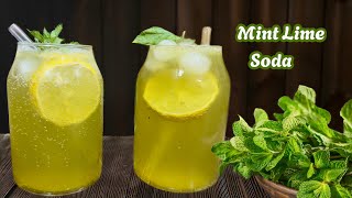 Mint Lime Soda  Mint Lemonade Recipe  Eid Special Refreshing Drink Recipe  Lemon Mint Drink [upl. by Nallak]