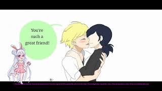 quotAdrienette Kissquot  Miraculous Ladybug Comic Dub [upl. by Latoya]