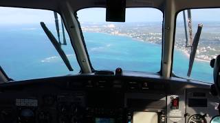 Landing at Nassau in a LeAir Embraer 110 [upl. by Mame372]