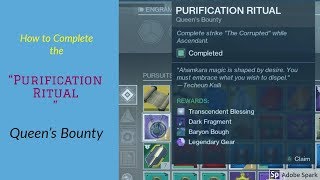 Destiny 2 Forsaken  How to Complete quotThe Corrupted Strike quot while Ascendant  Purification Ritual [upl. by Garret]