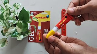 FeviKwik Gel Uses amp Review  Fevikwik Adhesive Uses  How to use Fevi Kwik Gel  Pidilite Fevikwik [upl. by Arihas]