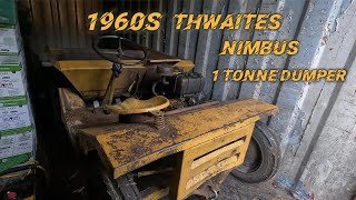 Vintage 1960s Thwaites nimbus 1 tonne dumper Petter PH1 diesel earning its keep [upl. by Anaoy269]