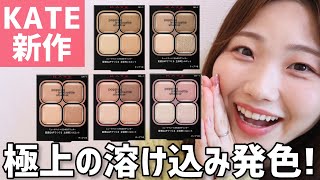 【全色レビュー】KATE新作アイシャドウが高クオリティで感動した【ポッピングシルエットシャドウ】 [upl. by Nikos]