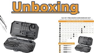 Feinmechaniker Schraubendreher Set JAKEMY 164 in 1 Reparatur Werkzeug Set Unboxing Video [upl. by Eidahs]