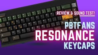 PBTFans Resonance Keycaps Review and Sound Test [upl. by Eniamej791]