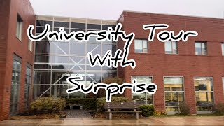 University tour with a surprise 😮 canada crandall moncton travel internatinalstudents india [upl. by Ayokal]