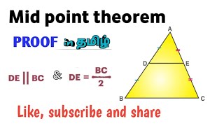 Proof of midpoint theorem  state and prove midpoint theorem  what is midpoint theorem [upl. by Rani]