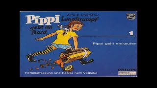 PIPPI LANGSTRUMPF GEHT AN BORD  PIPPI GEHT EINKAUFEN ASTRID LINDGREN Hörspiel Hörbuch Geschichte [upl. by Ronnie365]