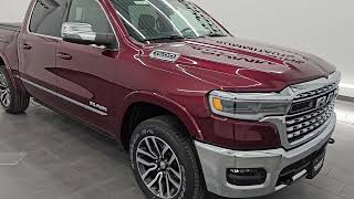 REDESIGNED 2025 RAM 1500 LIMITED HO HURRICANE NEW RAMBOX DELMONICO RED 4K WALKAROUND 25T16 [upl. by Tichon]