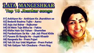 Lata Mangeshkar Top 10 Jhankar Songs  lata mangeshkar jukebox [upl. by Ihtraa]