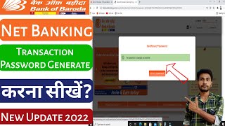 bank of baroda net banking transaction password change  how to reset bank of baroda transaction pas [upl. by Aelam]