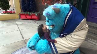 Boo meets Sulley at Disney California Adventure Park [upl. by Ifill]