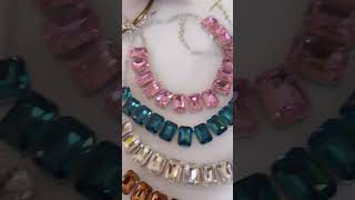 STUNNING SWAROVSKI NECKLACE SET WITH CERTIFICATE GURUJI JEWELLERY youtubeshorts viral [upl. by Aiyt587]