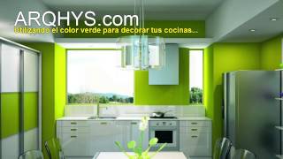 Decorando tu cocina de color verde [upl. by Adaynek]