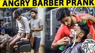 Saloon Prank Part 2Barbar PrankMrAwaisBest reactions [upl. by Llertnad]