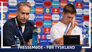 Pressemøde før Tyskland Hør status på Eriksen og forventninger til kampen [upl. by Dinny105]