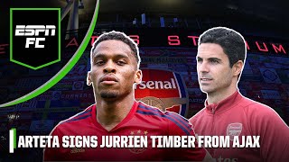 Arsenal sign VERSATILE Jurrien Timber  How will the Dutch defender fit Artetas plans  ESPN FC [upl. by Ecirual176]