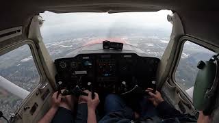 Rain and more rain while Grayson flight trains [upl. by Amsirac]