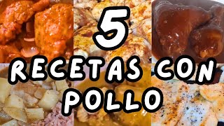 ✅5 RECETAS CON POLLO mihogardulcehogar recetassincarne recetasconpollo comidasconpollo [upl. by Mcspadden]