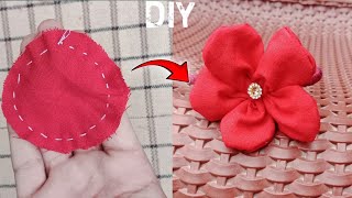 How To Make a Flower🌼With Circle  How To Make Flower With Compass  How To Make Flower With Cloth [upl. by Chalmers]