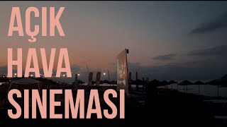 Açık hava sineması kısa vlog [upl. by Eihs991]